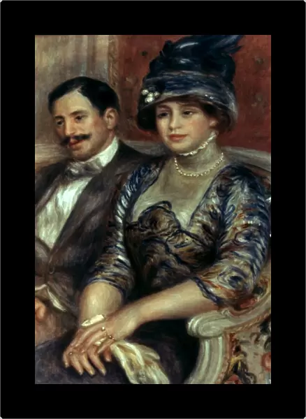 RENOIR: BERNHEIMS, 1910. Pierre Auguste Renoir: Monsieur et Madame Bernheim de Villers. Oil on canvas, 1910