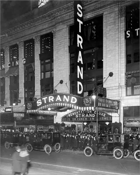 MOVIE THEATRE, 1920. The Strand, in Times Square, New York City, 1920