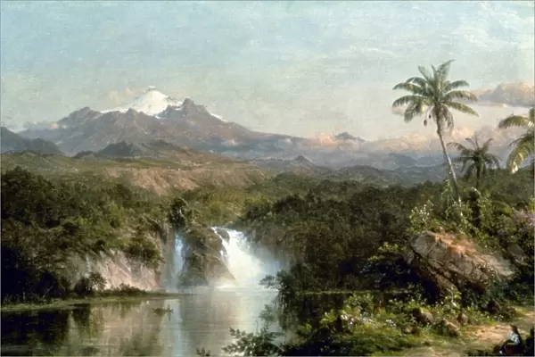 CHURCH: COTOPAXI, 1857. Frederic Church: Cotopaxi. Oil on canvas, 1857