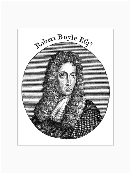 ROBERT BOYLE (1627-1691). English chemist and physicist. Copper engraving, English, c1800