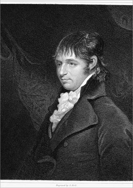 RICHARD PORSON (1759-1808). English classical scholar. Line and stipple engraving, 1849, after John Hoppner