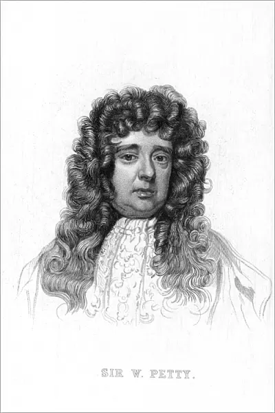 SIR WILLIAM PETTY (1623-1687). English economist. Steel engraving, 19th century