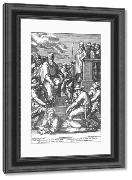JESUS: PASSION. Passion of the Christ. Steel engraving, Dutch, 18th century