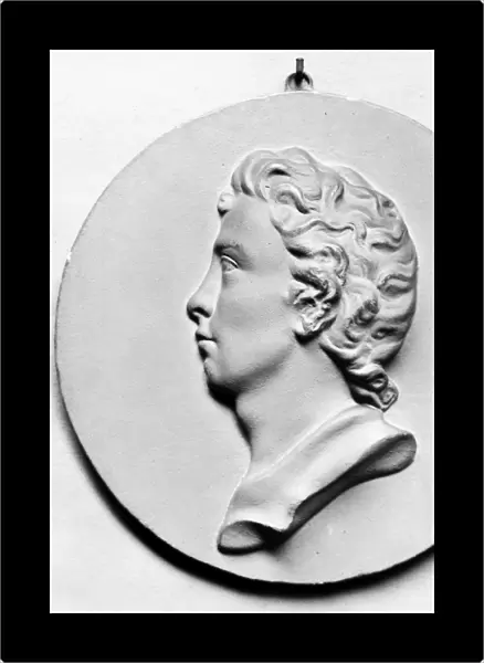 PERCY BYSSHE SHELLEY (1792-1822). English poet. Plaster cast of a medallion attributed to Marianne Leigh Hunt