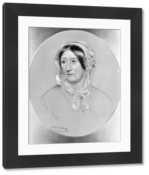 MARY FAIRFAX SOMERVILLE (1780-1872). Scottish writer on mathematics and physical science. Chalk drawing by James Rannie Swinton, 1848