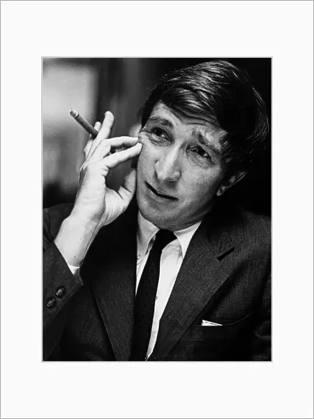 JOHN UPDIKE (1932-2009). American author. Photograph by Michael Chikiris, c1970