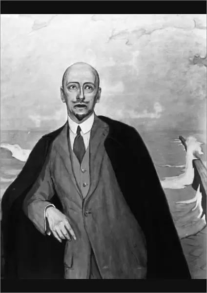 GABRIELE D ANNUNZIO (1863-1938). Italian author and soldier. Oil on canvas by Romaine Brooks