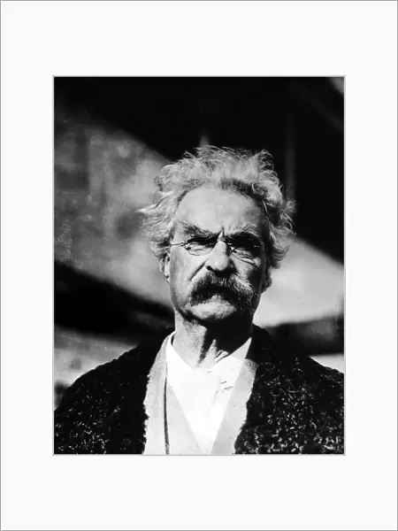 SAMUEL LANGHORNE CLEMENS (1835-1910). Mark Twain. American writer and humorist. Photographed at the age of 74
