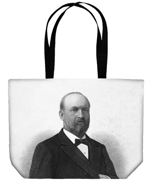 20th President of the United States. Steel engraving, American, 1881, after a photograph