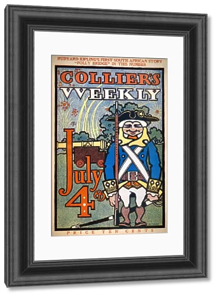 The cover of the July Fourth issue of Colliers Weekly magazine, 7 July 1900