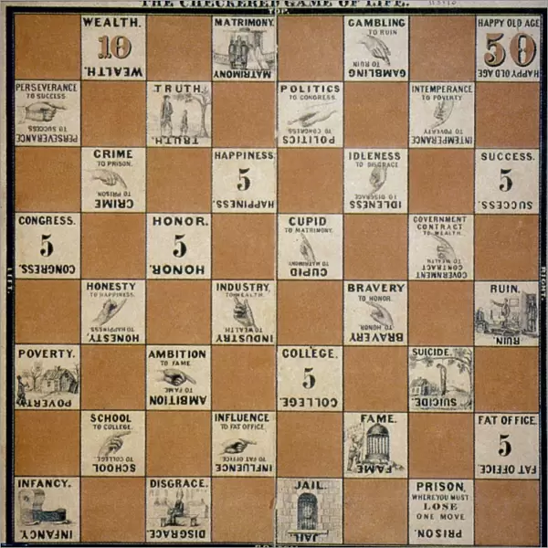 an American board game by Milton Bradley, 1863