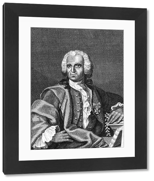 Swedish physician and botanist. Copper engraving, English, late 18th century