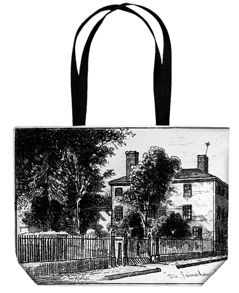 Dr. Grimshaws house, Salem, Massachussetts. Etching, 1886, by George White