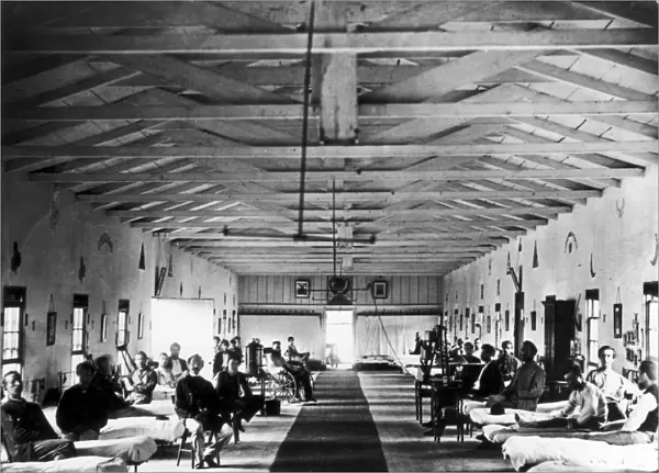 Patients in ward K of Armory Square Hospital, Washington, D. C. during the American Civil War, 1865