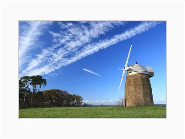 Tysoe. Stone Windmill above the Warwickshire Village of Tysoe