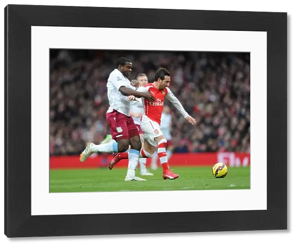 Santi Cazorla's Agile Outmaneuver of Jores Okore: A Premier League Masterclass (Arsenal vs Aston Villa, 2014-15)
