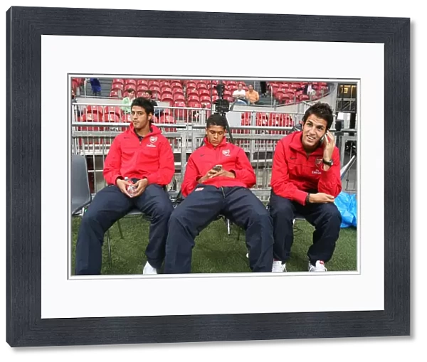 Cesc Fabregas, Denilson and Carlos Vela (Arsenal)