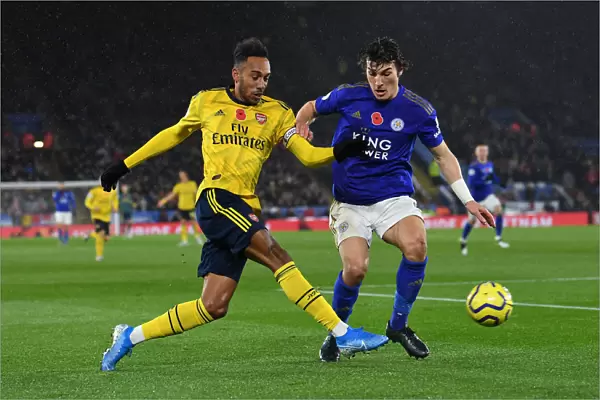 Aubameyang vs Soyuncu: Intense Battle at The King Power Stadium - Leicester City vs Arsenal FC, Premier League 2019-20