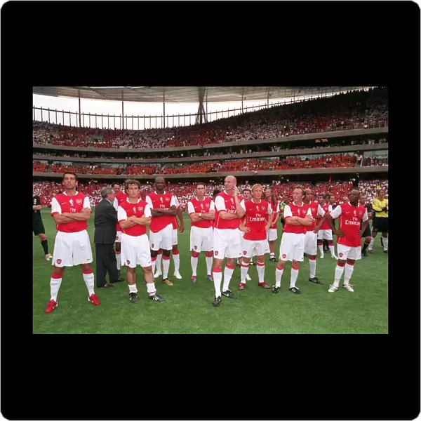 Ex Arsenal Players at the end of the match