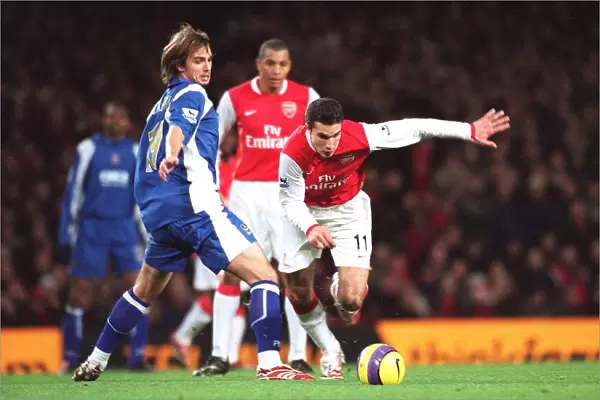 Robin van Persie (Arsenal) Niko Kranjcar (Portsmouth)