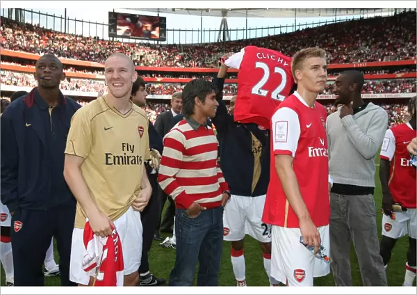 Philippe Senderos and Nicklas Bendtner (Arsenal)