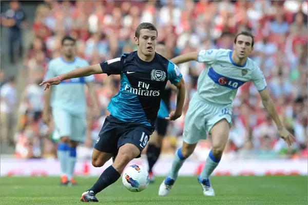 Arsenal's Jack Wilshere in Action against Boca Juniors at the Emirates Cup, 2011