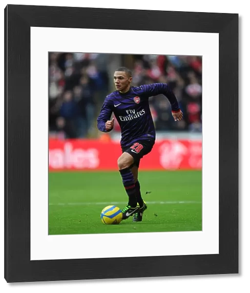 Kieran Gibbs in Action: FA Cup Third Round Clash between Swansea and Arsenal (2012-13)