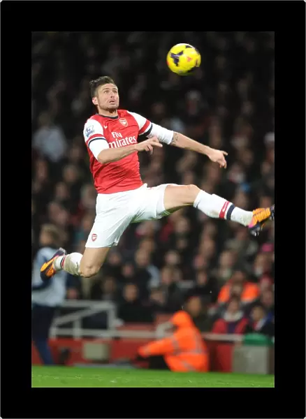 Olivier Giroud (Arsenal). Arsenal 0: 0 Chelsea. Barclays Premier League. Emirates Stadium, 23  /  12  /  13