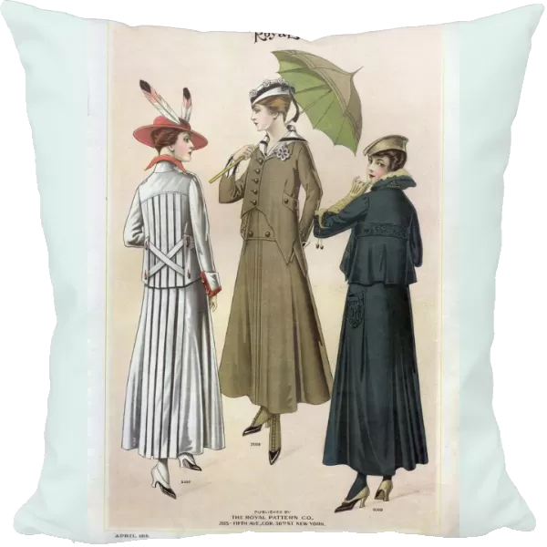 Le Costume Royal 1915 1910s USA cc womens parasols umbrellas coats