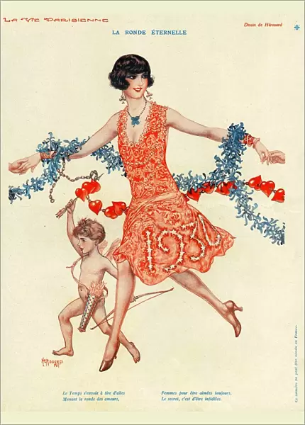 La Vie Parisienne 1930 1930s France cc cherubs new years eve party celebrations party