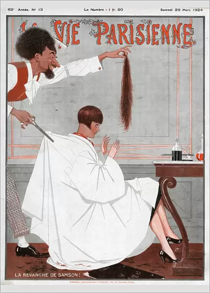 La Vie Parisienne 1924 1920s France magazines haircuts salons barbers hairdressers