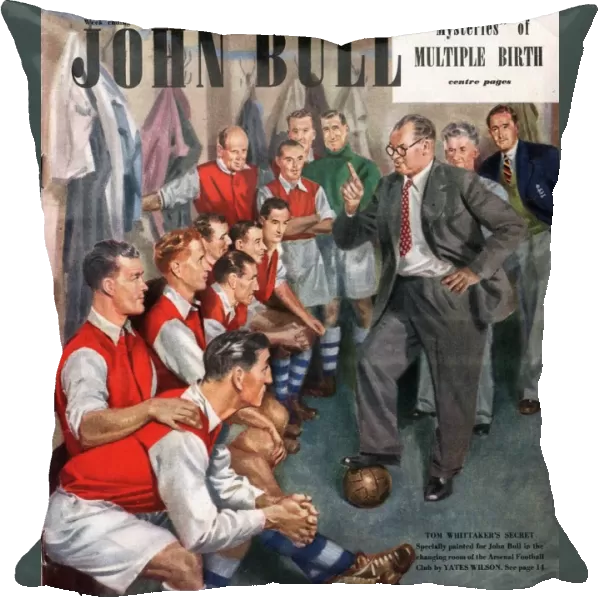 John Bull 1947 1940s UK Arsenal football team changing rooms magazines managers