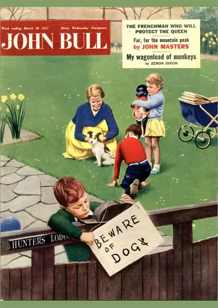 John Bull 1957 1950s UK dogs beware of the magazines