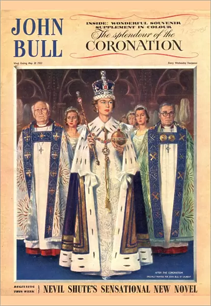 John Bull 1953 1950s UK coronation queens elizabeth magazines