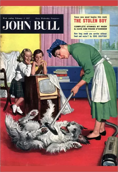 John Bull 1957 1950s UK dogs cleaning housewives housewife vacuum cleaners products
