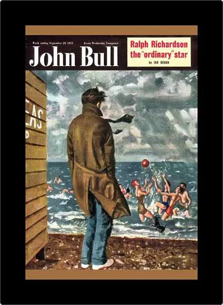 John Bull 1950s UK holidays seasons weather windy beaches seaside sea balls winter