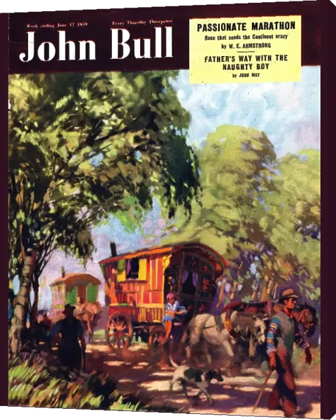 John Bull 1950 1950s UK gypsies caravans gypsy magazines