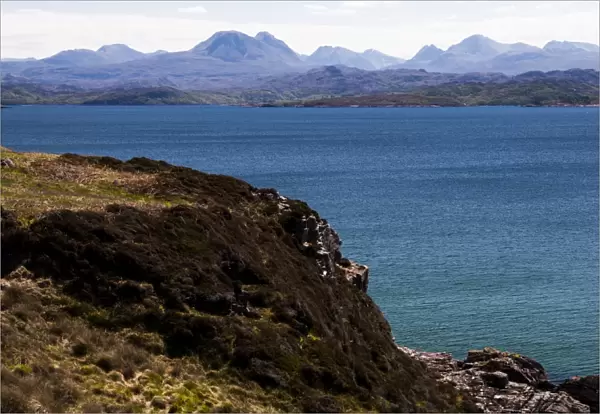 The view from Gairloch to the Torridon hills, Scotland