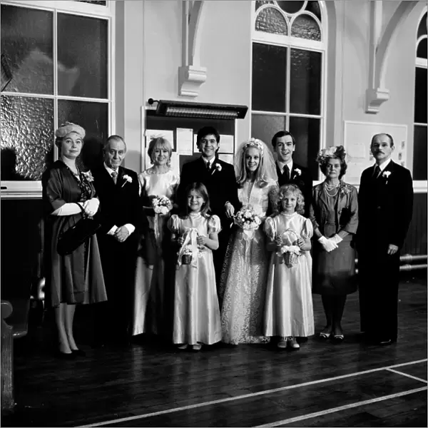 Group photo on Jim MacLaines wedding day