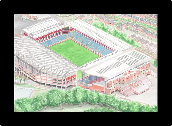 Football Stadium - Aston Villa FC - Villa Park Aerial View