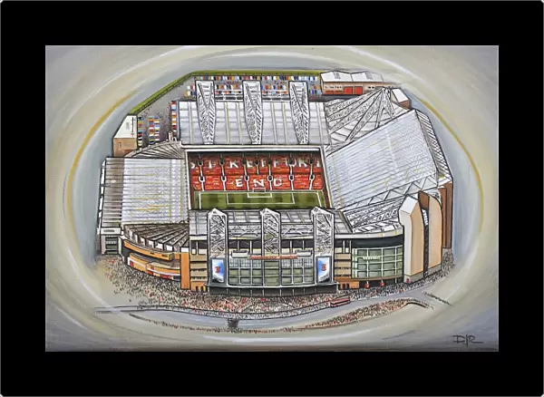 Old Trafford Stadia Art - Manchester United