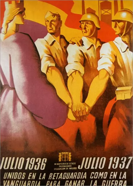 Spanish Civil War anti-fascist Poster