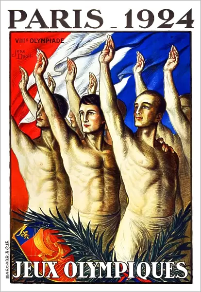 France: Poster advertising the Paris 1924 Olympic Games  /  Jeux Olympiques, Jean Droit (1884-1961), 1924