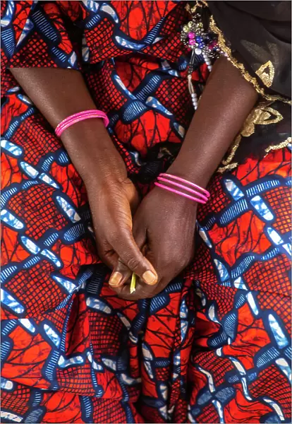 Senegalese woman's hands in Kaffrine, Senegal