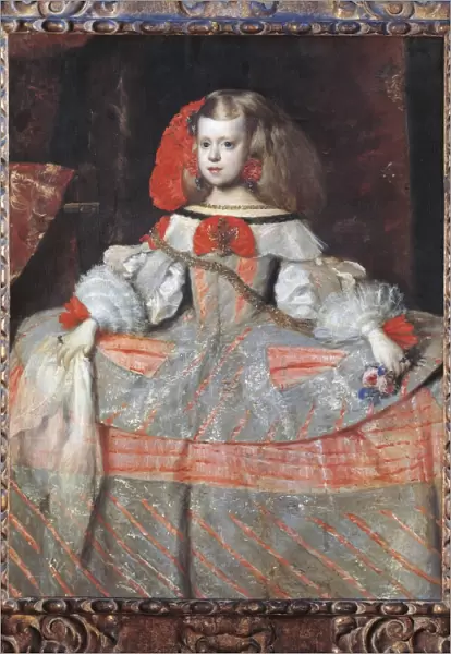 Austria, Vienna, Portrait of Infanta Margarita Theresa (1651-1673) at Age 8, 1659