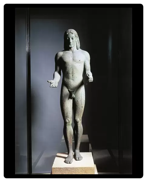 Greek civilization, bronze statue known as Apollo of Piraeus, circa 530 BC