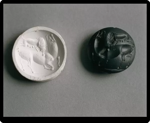 Seal with cast, from Knossos, Greece
