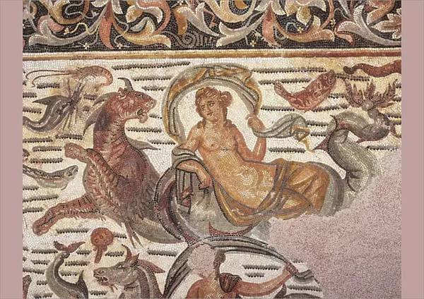 Algeria, Mosaic work depicting the Nereids from the Procurator Villa, discovered in 1870