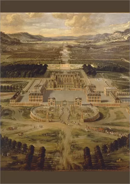 View of Versailles Palace and its gardens by Pierre Patel, 1668