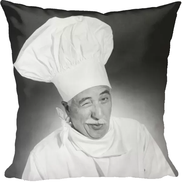 Portrait of winking chef